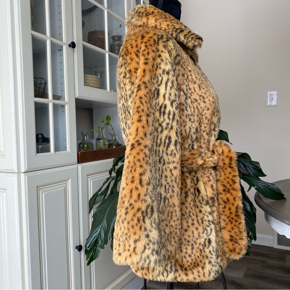 Boston Proper Faux Leopard Print Coat - Picture 7 of 16